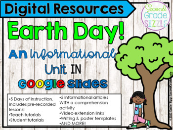 Preview of Earth Day in Google Slides (Distance & Online Learning)