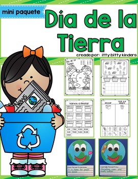 Preview of Earth Day in Spanish, World, Earth, Recycle, Reuse, Reduce