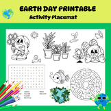 Earth Day printables activity placemat