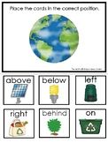 Earth Day themed Positional Word Preschool Math and Litera