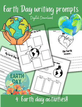 Preview of Earth Day writing prompts/activities