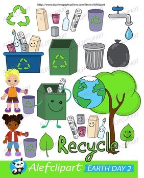 Preview of Earth Day.Love Our Planet Clip Art. Digital Clipart. Creative Clips.