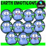 Earth Emoticons Clip Art Set - EARTH DAY {Educlips Clipart}