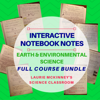 Preview of Earth & Environmental Science Interactive Notebook - Bundled Course Notes