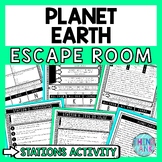 Earth Escape Room Stations - Reading Comprehension Activit