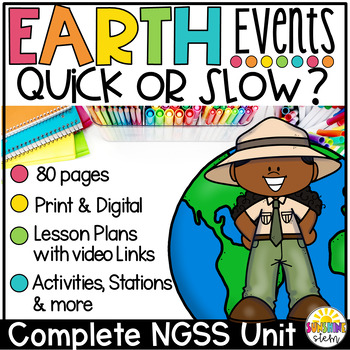 Preview of Earth’s Events: Quick or Slow? {Supports NGSS 2-ESS1}