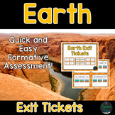 Earth Exit Tickets (Exit Slips)