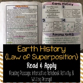 Earth History Law of Superposition Read and Apply (NGSS MS