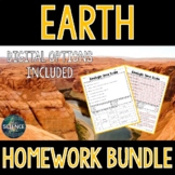 Earth Homework Bundle