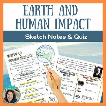 Preview of Earth's Spheres and Human Impact on the Environment Activity - Notes & More