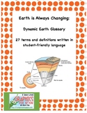 Earth Is Always Changing: Dynamic Earth Glossary