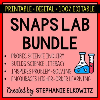 Preview of NGSS Science Lab Stations Bundle | Printable, Digital & Editable