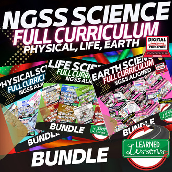 Preview of Earth, Life, Physical Science Full Curriculum MEGA BUNDLE- NGSS Full Curriculum