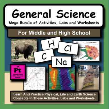 Preview of Earth, Life and Physical Science Bundle of Activities for Middle and High School