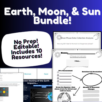 Preview of Earth, Moon, & Sun Curriculum Bundle!