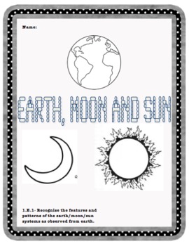 Preview of Earth, Moon, Sun Science Booklet