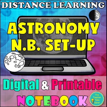 Preview of Earth, Moon, & Sun Space Digital Notebook | Space Science Unit
