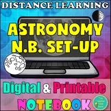 Earth, Moon, & Sun Space Digital Notebook | Space Science Unit