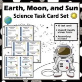 Earth, Moon, and Sun Space Task Cards - 36 Science Cards I