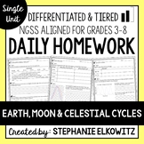 Earth, Moon & Celestial Cycles Homework | Printable & Digital