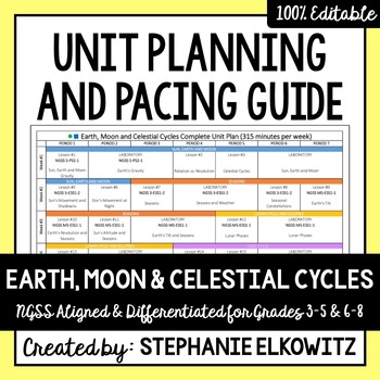 Preview of Earth, Moon and Celestial Cycles Unit Planning Guide