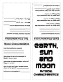 Earth, Moon and Sun Book