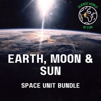 Preview of Astronomy Space Science | Earth, Moon, and Sun Notebook Bundle | Middle School