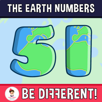 Preview of Earth Numbers Clipart