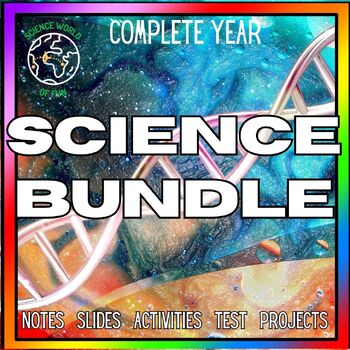 Preview of Earth Physical Life Science Space Science Curriculum Unit Year Bundle