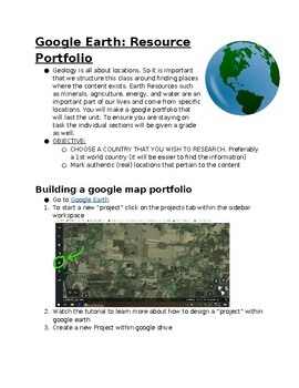 Preview of Earth Resources: google earth portfolio