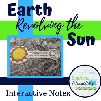 Preview of Earth Revolving the Sun and Seasons Foldable for Interactive Notebook