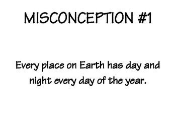 Preview of Earth Rotation and Revolution - Misconceptions - Discussion Statements