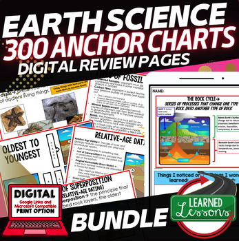 Preview of Earth Science Anchor Charts BUNDLE (Earth Science Bundle), NGSS Posters