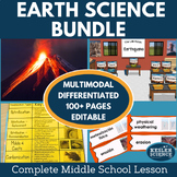 Earth Science 5E Lesson Plans Bundle - Distance Learning Options