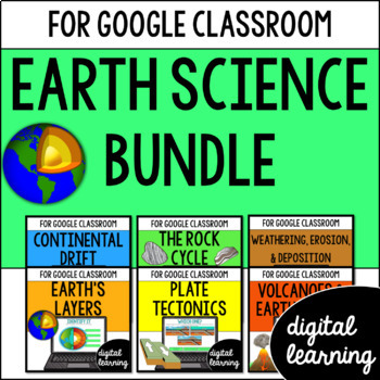 Preview of Earth Science Activities Bundle for Google Classroom Digital