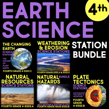 Earth Science BUNDLE - Fourth Grade Science Stations by What I Have Learned