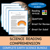 Earth Science BUNDLE - Reading Passage and Questions (EDIT