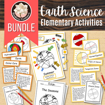 Preview of Montessori Earth Science BUNDLE - Montessori Sun and Earth Science Curriculum