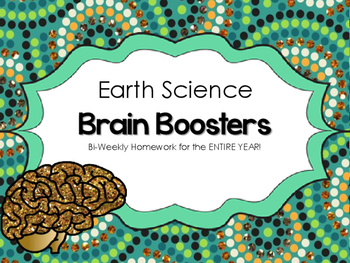 Preview of Earth Science - Brain Boosters - Homework for an ENTIRE YEAR