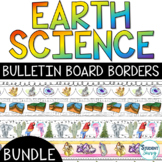 Earth Science Bulletin Board Borders Classroom Bundle- Sci