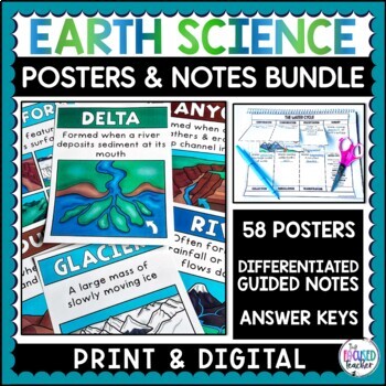 Preview of Earth Science Bulletin Board Posters | Digital Presentations and Notes