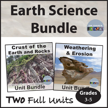 Preview of Earth Science Curriculum Bundle, Erosion and Weathering Crust of the Earth