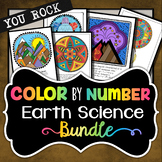 Earth Science Color by Number Bundle - Science Color By Numbers
