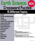 Earth Science Crossword Puzzles Bundle: Weather, Clouds, P