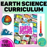 Earth Science YEAR Unit Bundle | Editable Notes Slides & Tests