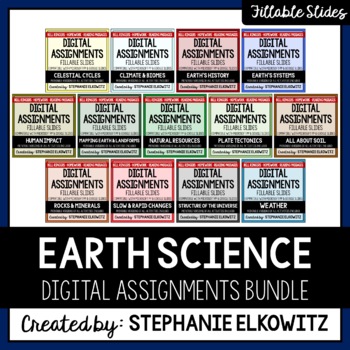 Preview of Earth Science Digital Activities | Distance Learning & Digital Classrooms