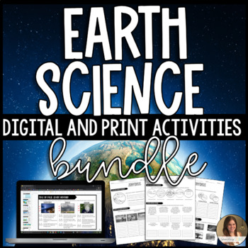 Preview of Earth Science Activities Bundle - Digital Google Slides™ and Print