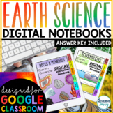 Earth Science Digital Interactive Notebooks Google Slides 