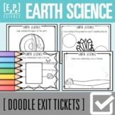 Earth Science Exit Tickets | Science Exit Slip | Warm-Up |