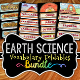 Earth Science Foldables - BUNDLE - Layers of Earth, Types 